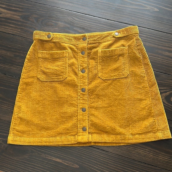 Madewell Dresses & Skirts - 🆕 Corduroy A-Line Mini Skirt: Patch Pocket Edition